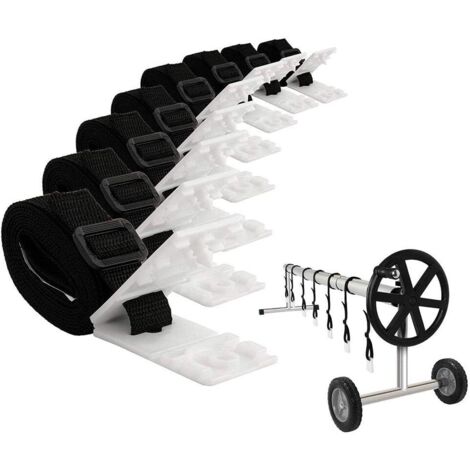 Set di avvolgicavo per copertura piscina, avvolgicavo solare per copertura piscina per piscina interrata, avvolgicavo solare a tubo