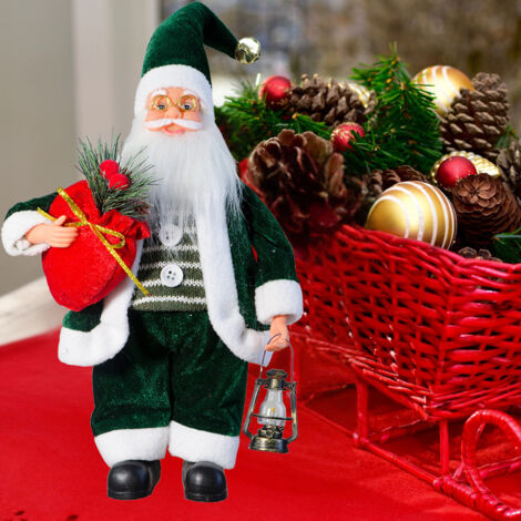 Decorazioni natalizie da 40 cm, bambola di Babbo Natale in piedi, decorazioni da giardino per esterni, Babbo Natale, decorazioni per interni ed esterni, Natale, casa, giardino, accessori per la famigl (1/5)