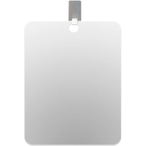 Specchio da trucco portatile illuminato per donna con gancio adesivo, 1 specchio da trucco, 1 gancio, specchio per il trucco ricaricabile per il trucco, da viaggio, rotazione regolabile, LED (13 x 17 (1/5)