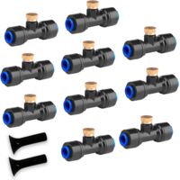 Ineasicer 10 ugelli nebulizzatori in ottone per sistemi di raffreddamento esterni, irrigazione da giardino