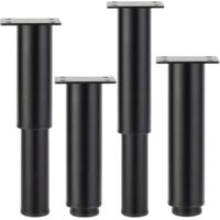 Accessori per mobili, gambe per mobili, gambe per tavoli, gambe per cucina, gambe per mobili in metallo, gambe in metallo, per divano, poltrona, tavolo, TV, 4 pezzi 20-37 cm