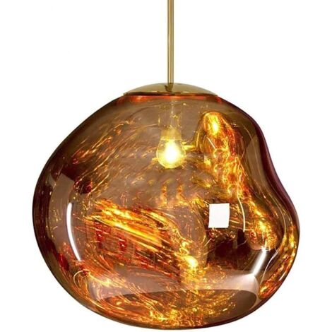 Lámpara colgante Ineasicer, moderna lámpara colgante de cristal fundido para bar, cocina y sala de estar [Clase energética A++]