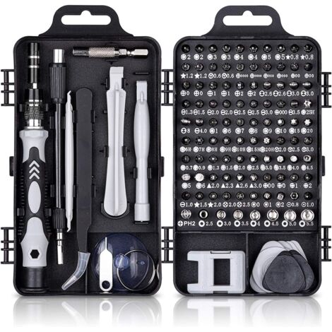 Juego de destornilladores de precisión 115 en 1, herramientas portátiles de precisión magnética, herramientas de reparación para computadoras, portátiles, iPhone, gafas, relojes y teléfonos inteligent