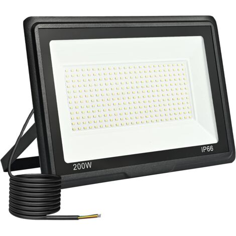 Foco LED para exteriores, 200 W, 20 000 lm, blanco frío de 6000 K, IP66, resistente al agua, para jardín, garaje, patio, granero y jardín. (1/5)