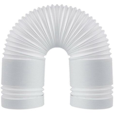 Manguera de escape flexible de PVC, 130 mm (5 pulgadas) universal con 3 m de longitud, para aire acondicionado, campana extractora, secadora. (1/5)