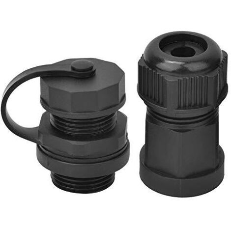 Conector hembra RJ45 con IP67, conector de cable hembra CAT5/6, conector de cable de extensión (Núcleo + 1 Carcasa) (1/5)