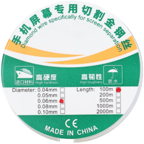 Fil de coupe en alliage doré molybdène - Pantalla LCD - Separador de reparación - 100 m BEST‑0520.06mm (1/5)