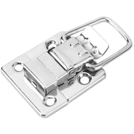 Fermoir à bascule en acier inoxidable Argenté, 10 pièces, pour boîte, etui, valise (1/5)