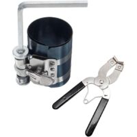 Kit de montaje de anillos de pistón para motores de automóviles, herramienta de compresor y alicates de montaje de pistón ajustables