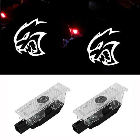 Auto Türschild Licht für Für Dodge Challenger Projektion Licht führte willkommen Licht,2 stück