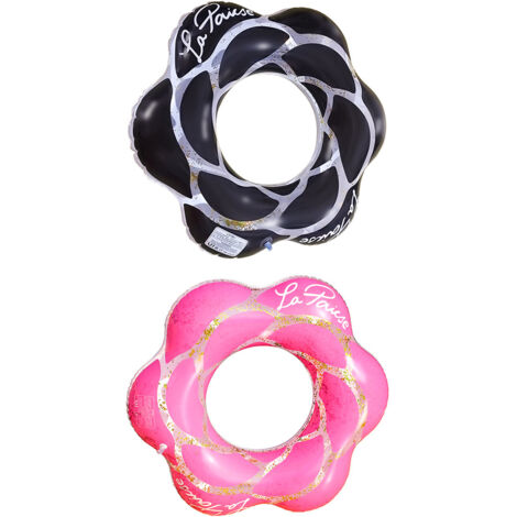 Stück – Schwimmboje für Kinder, Schwimmboje mit rosa Blütenblättern, dicke aufblasbare Poolschwimmer, Schwimmboje geeignet für Kinder im Alter von 5–9 Jahren, Sommer-Schwimmboje im Freien (1/5)