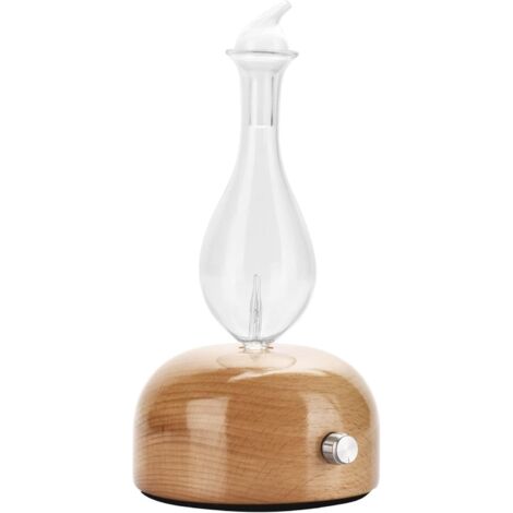Aurora Vernebelungsdiffusor für ätherische Öle – Kaltnebelgerät, das die Vorzüge von EOs für die Aromatherapie beibehält – Einstellbare Leistung – Hergestellt aus FSC-Holz und Glas – LED-Beleuchtung