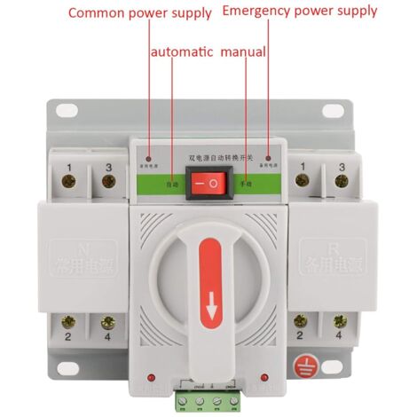 RANRAO Automatischer Umschalter 220V 2P 63A CB Home Dual Power RANRAO Automatischer Umschalter 220V 2P 63A CB Home Dual Power