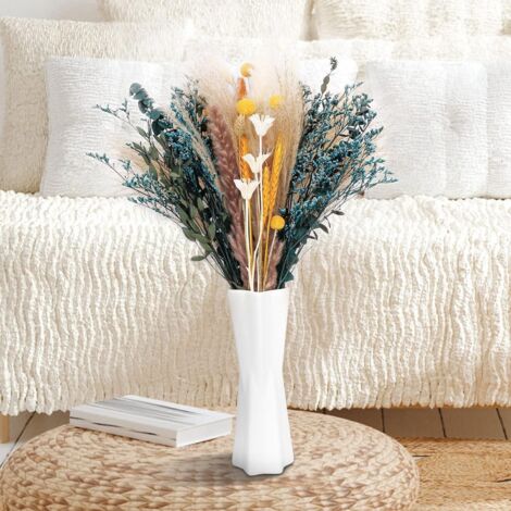 Natürliche Trockenblumen-Dekoration, getrocknete Pampas-Dekoration 40–44 cm, Trockenblumen-Bouquet Pampasgras für Innendekoration, Boho-Arrangements, Hochzeit, Geburtstag – (Flasche nicht im Lieferumf (1/5)