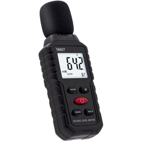 Dezibelmessgerät, Digitaler Schallpegelmesser 30dB bis 130dB mit LCD-Display, Schallpegelmesser für Büro, Baustelle, Fabrik (1/5)