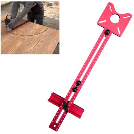 3-in-1-Fräsnuthalterung mit Schlitzfräskante, verstellbare 3-in-1-Fräsnuthalterung, handgeführte Holzfräse, für die Holzbettbearbeitung (1/5)