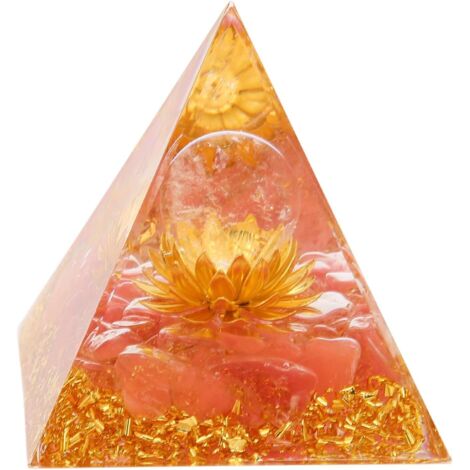Kristall-Meditationspyramide, handgefertigter Edelstein, Peridot, Amethyst, Heilenergieturm, Mondform, Chakren, Reiki, Erfolg, Reichtum, Ornamente, Glas, Yoga, Heimdekoration, Tisch (1/5)