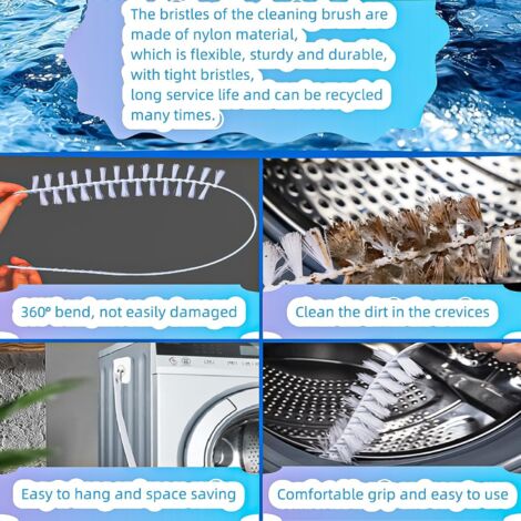 3 Stück Washing Machine Cleaning Brush, Washing Machine Brush Washing