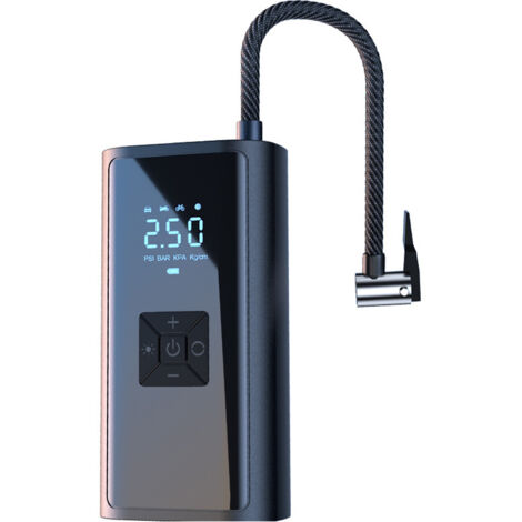 Wiederaufladbarer kabelloser Reifenfüller, 6000 mAh Akku, Motorrad-Reifenfüller, 150 PSI Autopumpe, Mini-Elektroluftpumpe, Kompressor mit LED-Licht für Motorrad, Fahrrad, Bälle