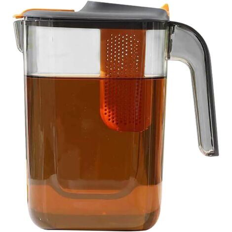 5,3-l-Kaltwasserkessel mit Wasserhahn im Kühlschrank, Wasserkrug aus Kunststoff, Obstteekanne, Limonadeneimer, Getränkebehälter für Partys, den täglichen Gebrauch (1/4)