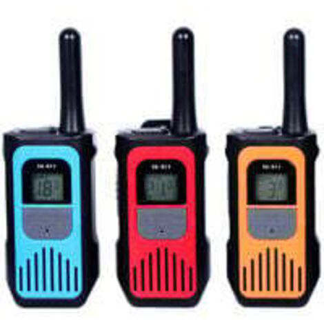 3 Stück wiederaufladbare Walkie-Talkies für Kinder und Erwachsene, Walkie-Talkies mit großer Reichweite, USB-Walkie-Talkies Typ C mit VOX für Abenteuerspiele, Wandern, Radfahren