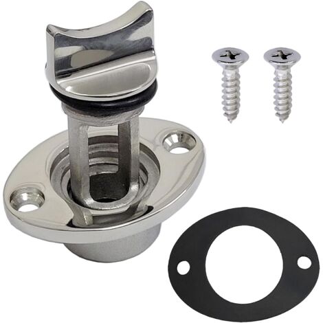 Bilgenablassschraube aus Edelstahl 316 für 25 mm Loch, oval, Garboard, Marine (1/5)