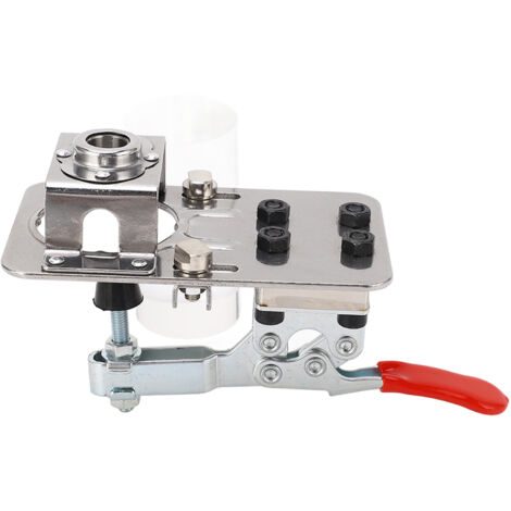 Produktbild von 35 Mm Verdeckte Scharnierlehre, Türscharnierloch-Bohrführung, Bohrer-Set, Set Aus Aluminiumlegierung, Regalstift-Bohrlehre, Montagewerkzeug Für Holzbearbeitung