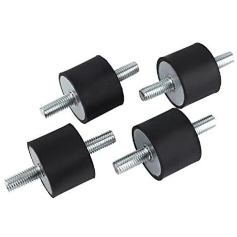 Zylindrische Antivibrationsfüße Männlich M10 M8 Gummi-Antivibrationshalterungen Antivibrationsisolationshalterungen 4 Stück (1/5)