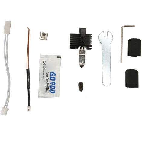 Hotend-Kit für 3D-Drucker, 0,4 mm Düse aus gehärtetem Stahl, hitzebeständiges zusammengebautes Hot-End-Extruder-Kit für X1 Carbon P1P (1/5)