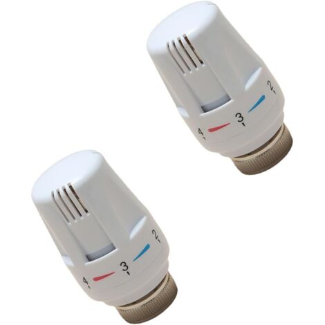 Thermostat 2er Set Heizkörperventile Thermostat Heizkopf für M30x1,5 Gewinde Heizungsregler Thermostatkopf