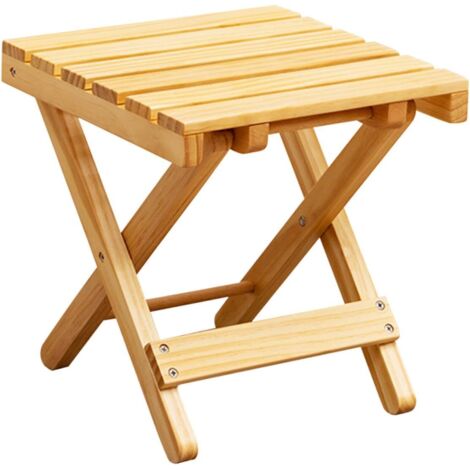 Tragbarer Weintisch aus Holz für den Garten, Serviertisch, Beistelltische für den Außenbereich für die Terrasse, Camping, Blumentopf, Beistelltisch aus Holz für Kinder, kleiner tragbarer Tisch (1/5)