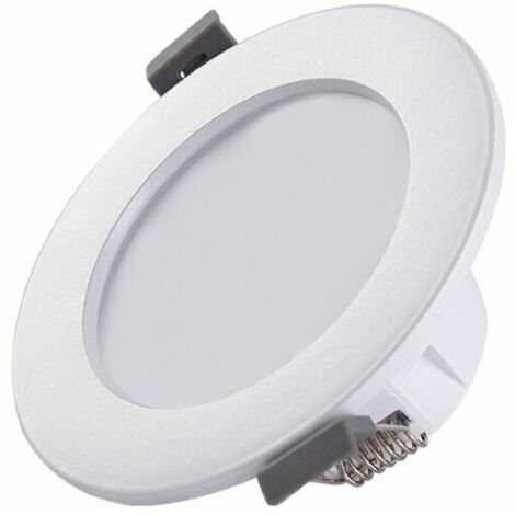 5 LED Badstrahler, ultraflach 25mm, Ø90mm, weiß, Deckeneinbauleuchte, LED Panel 5-7W, 460Lm, neutralweiß 4000K (1/5)