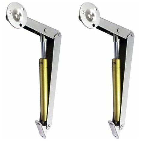 Pneumatische Deckelheber (200N/44Lb) mit Soft-Close-Funktion, 2er-Pack, Hochleistungs-Deckelstützscharniere mit Gasfeder (1/5)