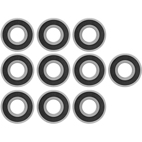 10 Stück 15 x 35 mm Rillenkugellager 6202 RS, Rillenkugellager mit Gummidichtung, Kugellager (1/5)