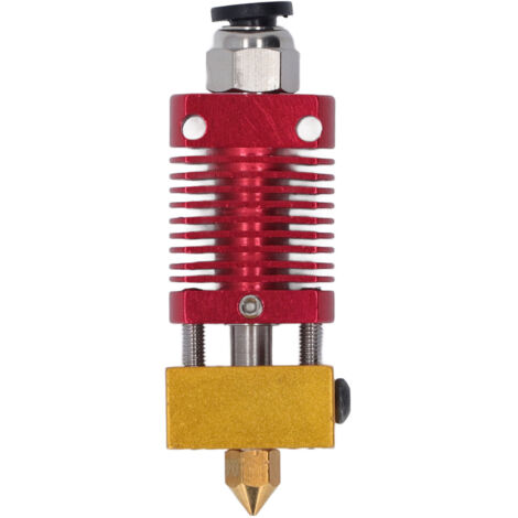 Extruder-Druckkopf mit 0,4 mm Düsengewindeanschluss, 3D-Druckerzubehör Hotend Rot (1/5)