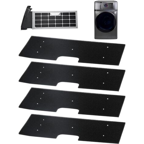 WH01X35719 Fusselfilter 4er-Pack – für GE Profile Waschtrockner Combo – handwaschbar und wiederverwendbar – für Modelle: PFQ97HSPVDS – Trockner-Fusselfilter-Ersatz (1/5)