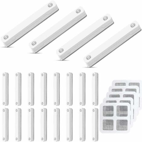 Moskitonetz-Magnet, 20 Stück, starke selbstklebende Magnete für Fenstergitter, verhindern das Herunterfallen, selbstklebender Fenstermagnet, Neodym-Magnet zur Befestigung von Fenstergittern