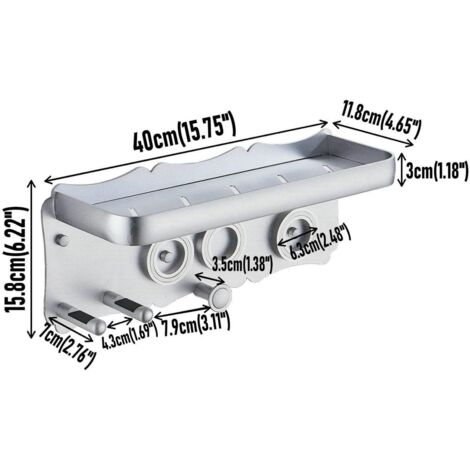 Produktbild von Eupdd Kartuschenhalter – Aufbewahrungsregal Für Abdichtungsrohre, Schwarzer Metallhalter Für Kartuschen, Für Werkstatt & Garage, 40,3 X 8,5 X 8,5 Cm