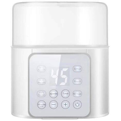 Tragbarer, schneller Babyflaschenwärmer mit präziser Temperaturregelung, LCD-Anzeige, Timer, Auftaufunktion, Sterilisator, 24 Stunden konstanter Flaschenwärmer, geeignet für Muttermilch und Milch