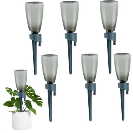 PFLANZENBEWÄSSERUNGSEINHEITEN 6-teiliges automatisches Bewässerungssystem mit 6 500-ml-Flaschen Pflanzenbewässerer Automatisches Tropfbewässerungsset mit Wassersteuerventilen