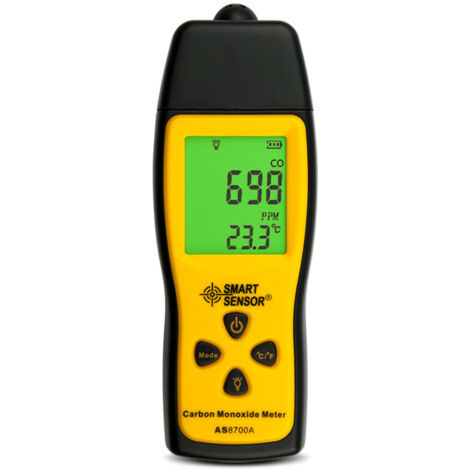 Tragbarer Kohlenmonoxid-Detektor, hochpräziser CO-Gasleckdetektor, CO-Detektor, Kohlenmonoxid-Tester, CO-Messgerät 01000 ppm