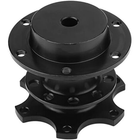Lenkradnaben-Adapter-Kit mit Schnellverschluss für Rennwagen, universelle Lenkradnabe für Autos (schwarz) (1/5)