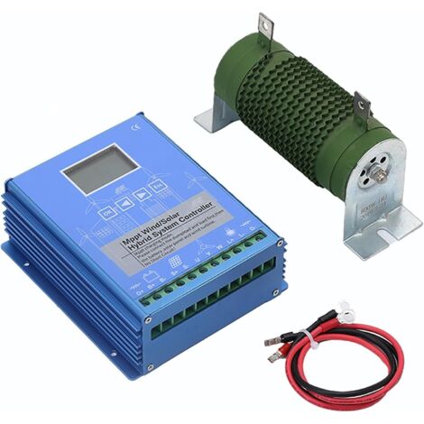 Wind-Solar-Hybrid-Laderegler, 12 V/24 V-Regler Mppt Wind-Solar-Hybrid-Boost-Controller, für 800-WM-Windturbinengenerator (Größe: Wind 500 W/Licht 500 W, Farbe: 12 V/24 V)