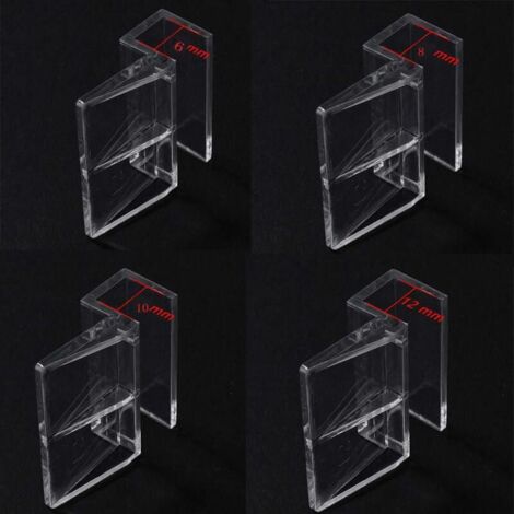 Lacalum Aquarium-Abdeckungsklammern, 8 mm, Kunststoff, für Fischtanks, Abdeckungsklammer-Halter, leicht, 8 Stück