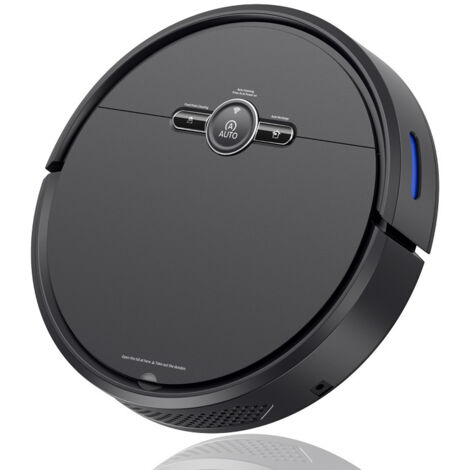 Haushaltsreinigungsroboter-Staubsauger zum Kehren, Staubsaugen und Wischen, All-in-One, automatische Aufladung (schwarz) (1/5)