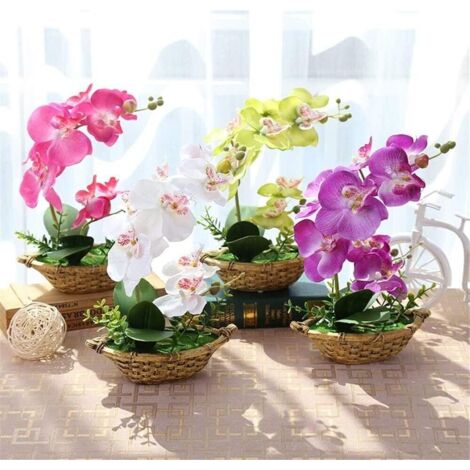 Künstlicher Blumenstrauß mit beflockten Blumen für Hochzeiten, drinnen oder draußen, Zuhause, Küche, Büro, Tafelaufsätze, Weihnachtsdekorationsarrangements (Farbe: Weiß) (1/4)
