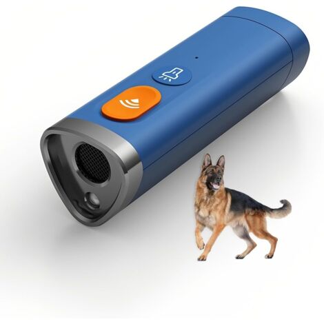 Ultraschall-Anti-Bell-Gerät mit Taschenlampenmodus, Hundeabwehr, wiederaufladbar und langlebig, einfach zu verwenden für den Innen- und Außenbereich (1/5)
