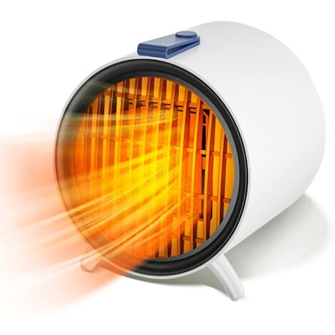Heizlüfter, Keramik-Heizlüfter, 500 W elektrischer Heizlüfter, Überhitzungsschutz, Zusatzheizung, für Innenräume, Büro, Zuhause, Schlafzimmer