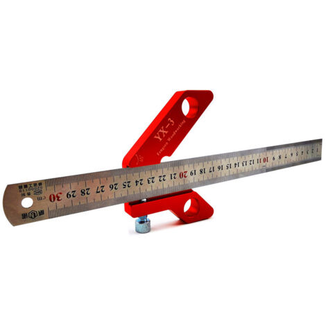 Mittellinien-Anreißer Aus Aluminiumlegierung – 45/90° Winkelsuche Für Holz- & Metallbearbeitung