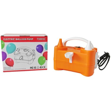 Elektrische Ballonpumpe, tragbarer Ballon-Inflator mit zwei Düsen für die Dekoration von Hochzeitsfeiern und Geburtstagsfeiern (1/5)